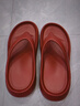 樸西夏季厚底增高人字拖鞋女士外穿踩屎感 安格拉紅  37-38 曬單實(shí)拍圖