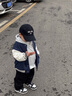 馬克華菲童裝兒童棒球服套裝2025秋季新款男童休閑炸街潮男孩兩件套 m明星_背黑+m線條K黑 130 曬單實拍圖
