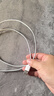 華為原裝6A數(shù)據(jù)線 USB Type-A轉(zhuǎn)USB Type-C/1m線長/支持66W（11V6A）充電 白色CC790 曬單實拍圖