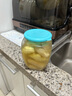 Glasslock玻璃罐帶蓋雜糧儲(chǔ)物收納茶葉罐糖果罐食品密封罐 815ml天藍(lán)色 曬單實(shí)拍圖