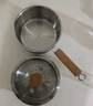 小熊（Bear）奶鍋 316L不銹鋼嬰兒寶寶輔食鍋小奶鍋加厚湯鍋煮面鍋帶蒸籠18cm 曬單實拍圖