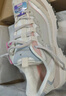 斯凱奇（Skechers）奶茶熊休閑運動鞋女子時尚厚底老爹鞋熊貓鞋增高 自然色/NAT 37 曬單實拍圖