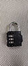 德國品質(zhì)密碼鎖掛鎖小型家用門(mén)鎖學(xué)生宿舍柜子行李箱背包鎖頭盔健 特惠款【三位鎖】短梁 小號 黑色 曬單實(shí)拍圖