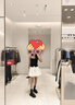 UR2025夏季新款女裝設計感撞色拼接吊帶連衣裙UWG750090 黑色 XS 曬單實(shí)拍圖