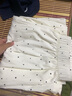 小野七天波點(diǎn)休閑褲女直筒褲云朵棉夏季薄款2025新款垂感小個(gè)子闊腿褲 白色 M 曬單實(shí)拍圖