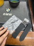 歐凱倫恒寶膠帶HUBLOT宇舶 條紋理透明款手表帶26mm配件膠表帶 男 黑色款3含扣 29mm 曬單實(shí)拍圖