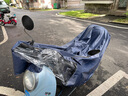 雨航（YUHANG）電動車雨衣雨披單人男女成人電瓶車加大加厚防暴雨雨披 藏青色 曬單實拍圖