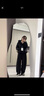 坦博爾泡芙連帽羽絨服女短款韓版面包服小個(gè)子秋冬外套TBF530360D 黑色 S (160) 曬單實(shí)拍圖