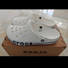 crocs卡駱馳洞洞鞋貝雅卡駱班輕便耐磨一腳蹬休閑鞋|205089 白/深藍(lán)-126 37 /38(230mm) 曬單實(shí)拍圖