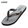 LURAD 人字拖男士夏季時(shí)尚沙灘外穿涼拖鞋 灰色 41-42 曬單實(shí)拍圖