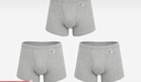 宜而爽【商超同款】3條裝100%全棉內(nèi)褲男士羅紋四角平角大碼寬松短褲 曬單實(shí)拍圖