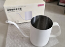 京東京造手沖咖啡壺 家用掛耳咖啡壺 304不銹鋼長(cháng)嘴壺細口壺 350ml米白 曬單實(shí)拍圖