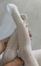 浪莎女童連褲襪春夏季薄款打底褲白色網(wǎng)眼透氣寶寶防蚊連體襪打底襪 曬單實(shí)拍圖