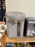 虎牌（TIGER）電熱水瓶 智能定時3段保溫 防倒下出水電熱水壺 PDH-A22C 2.2L電水壺 駝色CU 曬單實(shí)拍圖