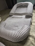 史威比（Sweeby）斜坡枕嬰兒防吐奶斜坡墊寶寶防溢奶喂奶床新生兒防壓床中床哄睡床 雅致灰 丨3~30°丨 雙L側柱+U圍柱 曬單實(shí)拍圖