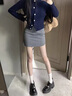 浪莎西裝包臀半身裙女2025秋季新款高腰顯瘦修身通勤高級感a字短裙 曬單實拍圖