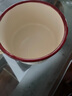 樹(shù)可琺瑯麵字泡面碗帶蓋搪瓷碗復古創(chuàng  )意一人食餐具打飯碗單個(gè)大號 曬單實(shí)拍圖
