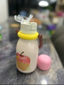 BABLOV花伴森吸管保溫杯女生外出便攜水杯高顏值節日禮物手提大容量杯子 蘋(píng)果鋪子【贈背帶+便利貼+杯刷】 曬單實(shí)拍圖