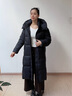 波司登（BOSIDENG）25新款羽絨服女長(cháng)款90絨泡芙高充絨遮肉顯瘦冬厚款外套B250243108 【趨勢推薦】幻夜黑-自然光8633 M 165/88A 體重約110-120斤 曬單實(shí)拍圖