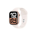 Apple/蘋果 Watch Series 10 智能手表GPS款42毫米玫瑰金色鋁金屬表殼淡桃粉色運(yùn)動(dòng)型表帶S/M MX1R3CH/B 曬單實(shí)拍圖