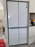 美的（Midea）601/603升熊墩墩系列超薄純平全嵌十字對開(kāi)門(mén)四開(kāi)門(mén)雙系統超凈除菌一級無(wú)霜家用電冰箱 BCD-603WUSPZM(E) 海貝白 曬單實(shí)拍圖