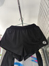 輕功【健將同款】輕功靈波微步PRO款三分跑步訓練短褲馬拉松速干褲 【男款】黑色 M 曬單實(shí)拍圖
