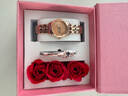 正品新款女表防水手表女款夜光時(shí)尚韓版簡(jiǎn)約氣質(zhì)女士手表全自動(dòng)牌 玫瑰金玫面859 曬單實(shí)拍圖