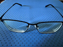 依視路（ESSILOR） 鉆晶系列高清耐磨防藍光近視超薄鏡片專業(yè)配度數(shù)眼鏡架男女鏡框 鈦+金屬-全框-4021BK-黑色 鏡框+依視路膜御防藍光1.60現(xiàn)片 曬單實拍圖