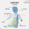SEVEN ONLY OLINE小萌鯊雨鞋兒童雨衣套裝女童可愛防滑水鞋幼兒園學(xué)生上學(xué)寶寶雨靴 雨衣藍(lán)色【僅雨衣】 雨衣S碼【身高90-100穿】 曬單實(shí)拍圖