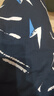 浪莎純棉家居褲男士薄款沙灘五分褲大碼休閑外穿短褲 閃電印花款 曬單實(shí)拍圖