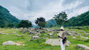 逸兼披肩圍巾女秋冬季旅游百搭保暖圍巾復(fù)古水墨畫花紋加厚流蘇斗篷 斗篷披肩【山水畫-卡其】 （100*150cm左右） 曬單實(shí)拍圖