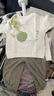 漢宮優(yōu)品男寶寶周歲禮服春秋季衛(wèi)衣兩件套中國(guó)風(fēng)紅色喜慶兒童秋裝男童套裝 【騰龍戲月】象牙白 90 曬單實(shí)拍圖