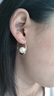 伊燦簡(jiǎn)約懸月圈圈仿珍珠耳環(huán)女高級感名媛耳飾2025年新款爆款設計耳圈 懸月圈圈珍珠耳環(huán) 曬單實(shí)拍圖