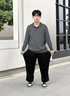 胖哥哥大碼男裝胖子男士休閑褲加肥加大直筒長(cháng)褲肥佬寬松男褲子 墨黑 5XL （250-280斤） 曬單實(shí)拍圖