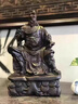 花梨木黑檀木雕關(guān)公實(shí)木雕刻關(guān)羽看書(shū)夜讀春秋紅木工藝品 精雕黑檀看書(shū)關(guān)公高15cm 曬單實(shí)拍圖