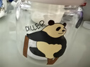 Diller迷你玻璃杯女小巧便攜高顏值耐高溫小容量水杯帶茶隔學(xué)生口袋杯子 589-熊貓-280ml 曬單實(shí)拍圖