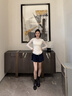7or9巧克力芭菲 靴子女25年秋冬新款短靴商場(chǎng)款時(shí)裝靴女鞋 巧克力芭菲 3.5cm 39 曬單實(shí)拍圖