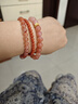 新中式冰飄南紅串珠手鏈女文藝國風(fēng)鹽源瑪瑙跑環(huán)手串 以實(shí)物為準 周長(cháng)約34厘米 曬單實(shí)拍圖