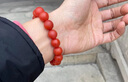 亞梵尼保山南紅手串柿子紅瑪瑙手鏈磨砂滿(mǎn)肉男女佛珠生日禮物男收藏級 【博物館級 一物一證】12mm 曬單實(shí)拍圖