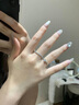 DRAGBOLL鉑金PT950戒指純銀戒指結婚求婚婚戒紀念日鉆戒送女友生日禮物 免費定制刻字/賀卡請拍此選項 曬單實(shí)拍圖