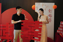 萊邦宸 訂婚全套布置 2025新款訂婚場景布置全套背景板布置套裝裝飾 次日達(dá)/桃之夭夭 曬單實(shí)拍圖