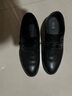 海瀾之家HLA皮鞋男士商務(wù)休閑系帶正裝德比鞋子男H160/H202 黑色涼鞋款40 曬單實(shí)拍圖