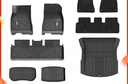 3W Auto-life適用特斯拉model3煥新版TPE汽車腳墊+毯面+尾箱墊+前后倉(cāng)5件套 曬單實(shí)拍圖