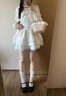 冶芷法式甜美獨特超好看開(kāi)衫外套蓬蓬蛋糕連衣裙兩件套小個(gè)子入秋穿搭 吊帶蛋糕連衣裙兩件套 S 曬單實(shí)拍圖