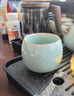 胖東來(lái)天青色汝窯冰裂釉主人杯茶杯個(gè)人專(zhuān)用茶碗茶盞陶瓷品茗杯功夫茶具 冰花【福緣杯】禮盒裝 曬單實(shí)拍圖
