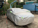 京致享車衣全車罩防曬防雨防塵罩防風遮陽布擋雨布加厚防雪霜套專車定制 適用于比亞迪海豚專用車衣全車罩 銀色加棉加厚牛津布汽車衣罩外套 曬單實拍圖