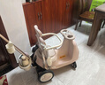 bebehaha搖搖樂(lè )嬰兒推車(chē)搖一搖遛娃神器二合一兒童手推車(chē)1-5歲橄欖棕-帶篷 曬單實(shí)拍圖
