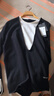 MO&Co.【C+系列】針織衫2025秋新品綿羊毛假兩件寬松MBE3SWT029 黑色 XS /155 曬單實(shí)拍圖