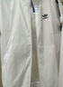 adidas情侶款復(fù)古風(fēng)梭織立領(lǐng)夾克外套男女阿迪達(dá)斯官方三葉草 亮白 L 曬單實(shí)拍圖