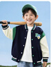 迪士尼秋季童裝男童學(xué)院風(fēng)時(shí)尚休閑卡通外套舒適保暖耐磨夾克 藏青 110 曬單實(shí)拍圖